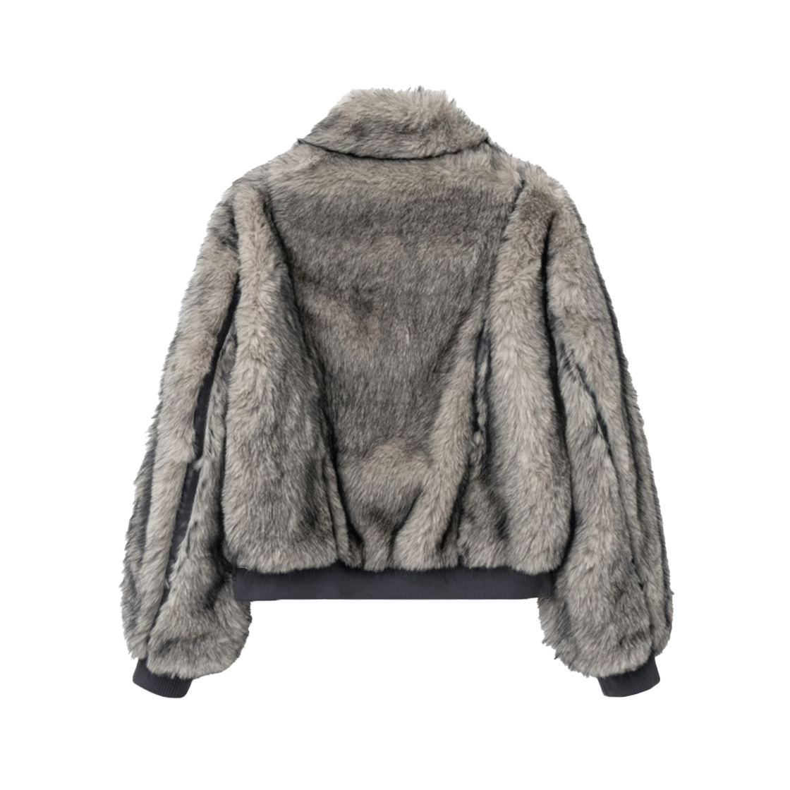인사일런스우먼 버클 투톤 퍼 자켓 그레이 브라운(INSILENCE WOMEN Buckle Two-tone Fur Jacket Grey Brown) - 2