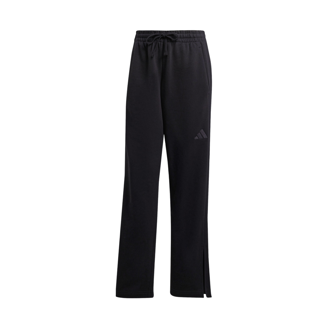 JI9106 (W) Adidas All SZN French Terry 3-Stripes Straight Leg Pants Black - KR Sizing