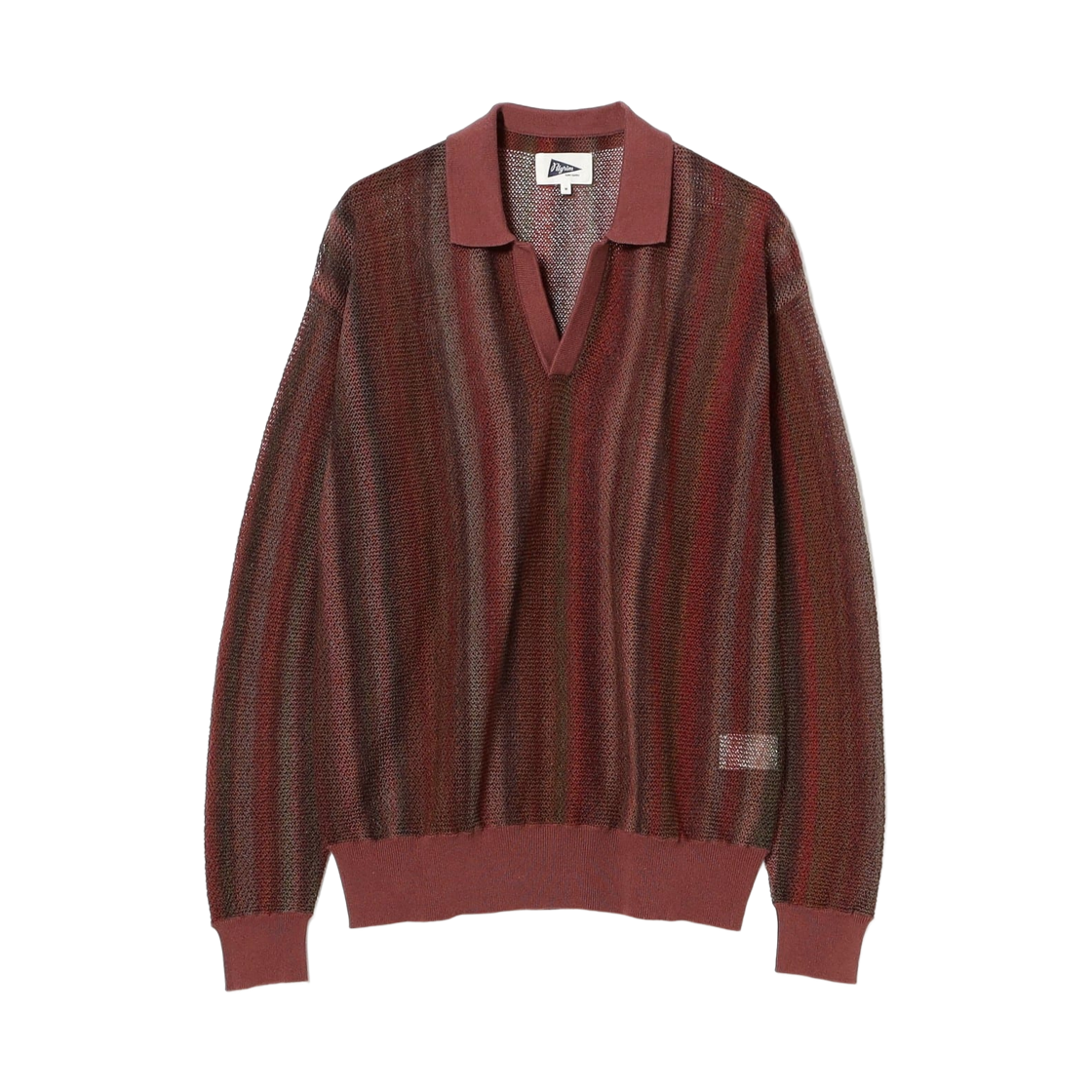 필그림 서프+서플라이 노코미스 메쉬 니트 롱슬리브 버건디(Pilgrim Surf+Supply Nokomis Mesh Knit Long Sleeve Burgundy)