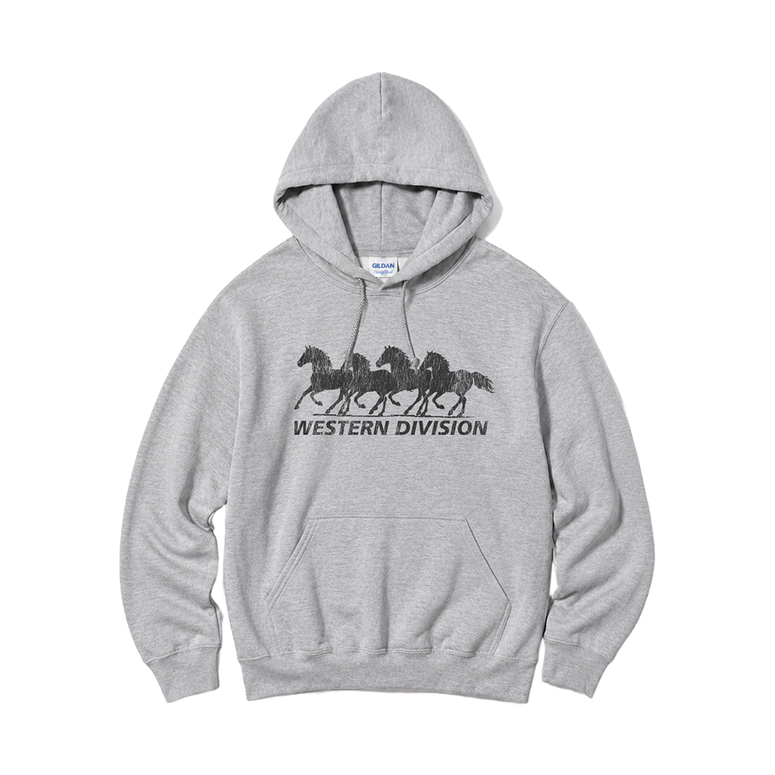길단 X 빈티지 컬렉션 디비전 후드 티셔츠 그레이(Gildan x Vintage Collection DIVISION Hooded Sweatshirt Gray)