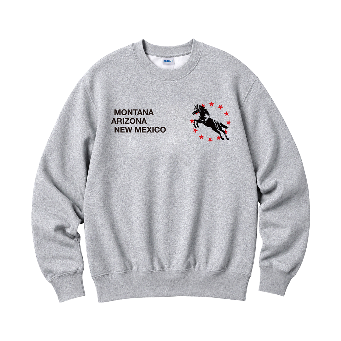 길단 X 빈티지 컬렉션 몬타나 맨투맨 티셔츠 그레이(Gildan x Vintage Collection MONTANA Crewneck Sweat shirt Gray)