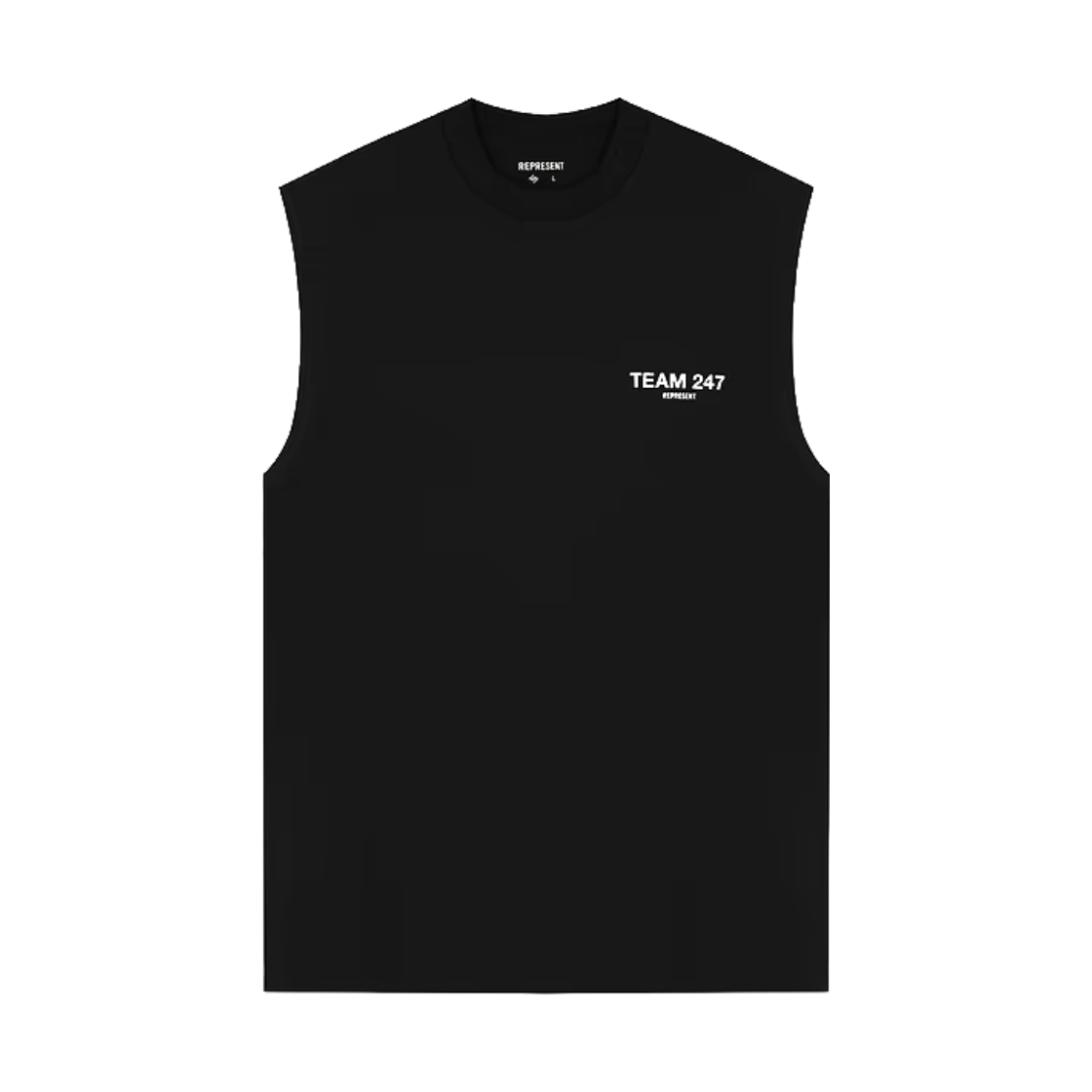 [KREAM 단독] 리프레젠트 팀 247 오버사이즈 탱크 제트 블랙 - 26FW([KREAM 단독] Represent Team 247 Oversized Tank Jet Black - 26FW) - 1