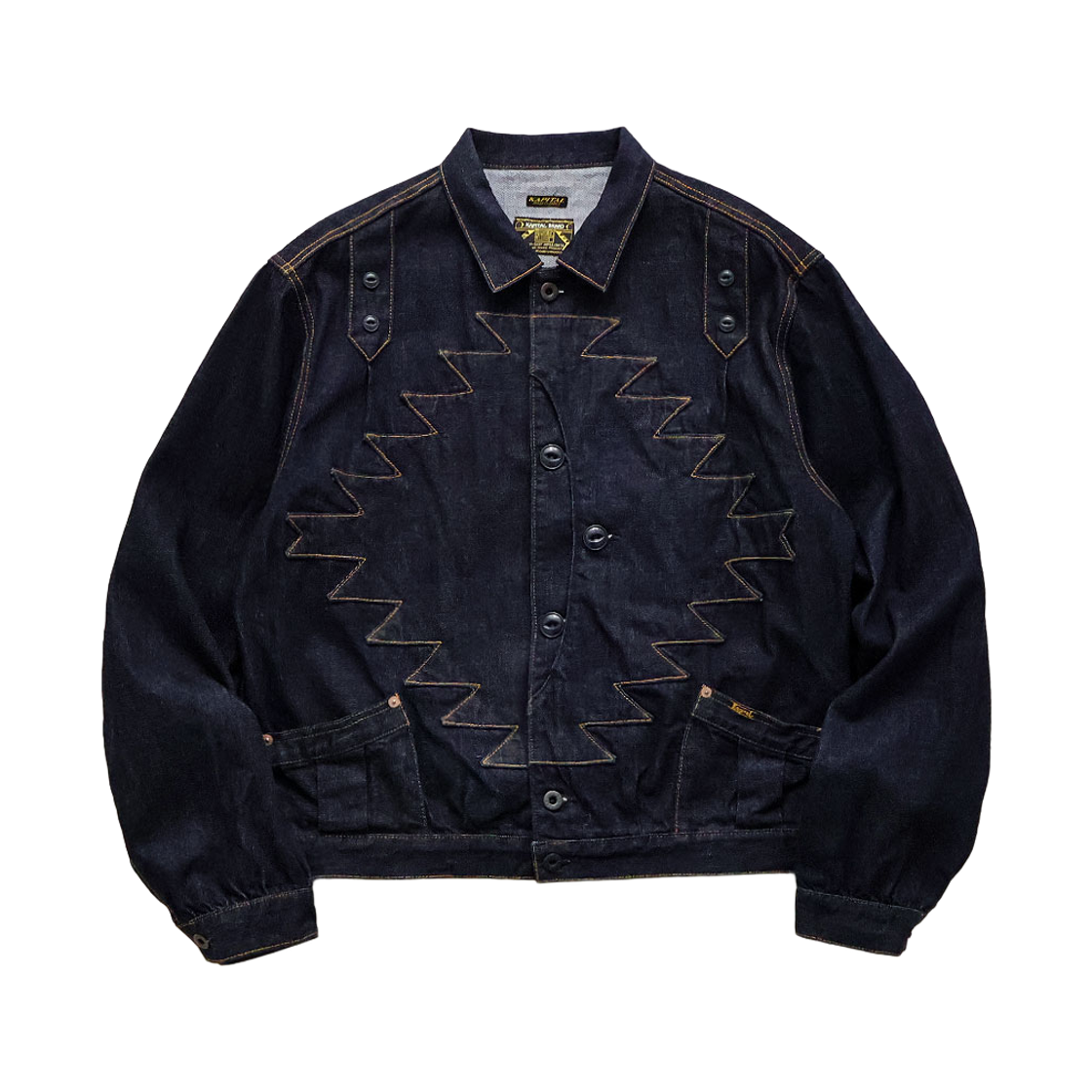 EK-1897LJ Kapital 12 oz. Denim Thunderbird Jacket Indigo