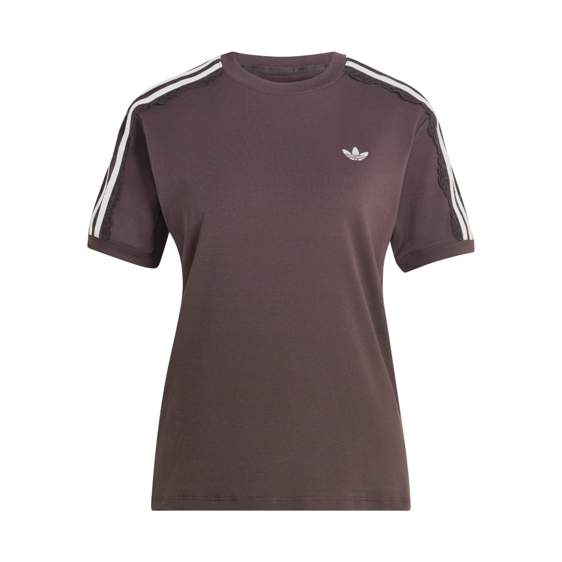 LG4261 (W) Adidas 3-Stripes Lace T-Shirt Night Brown - KR Sizing