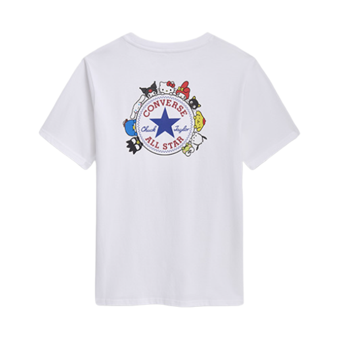 컨버스 x 산리오 캐릭터즈 시리즈 척 테일러 패치 티셔츠 화이트(Converse x Sanrio Hello Kitty and Friends Series Chuck Taylor Patch T-Shirt White) - 1