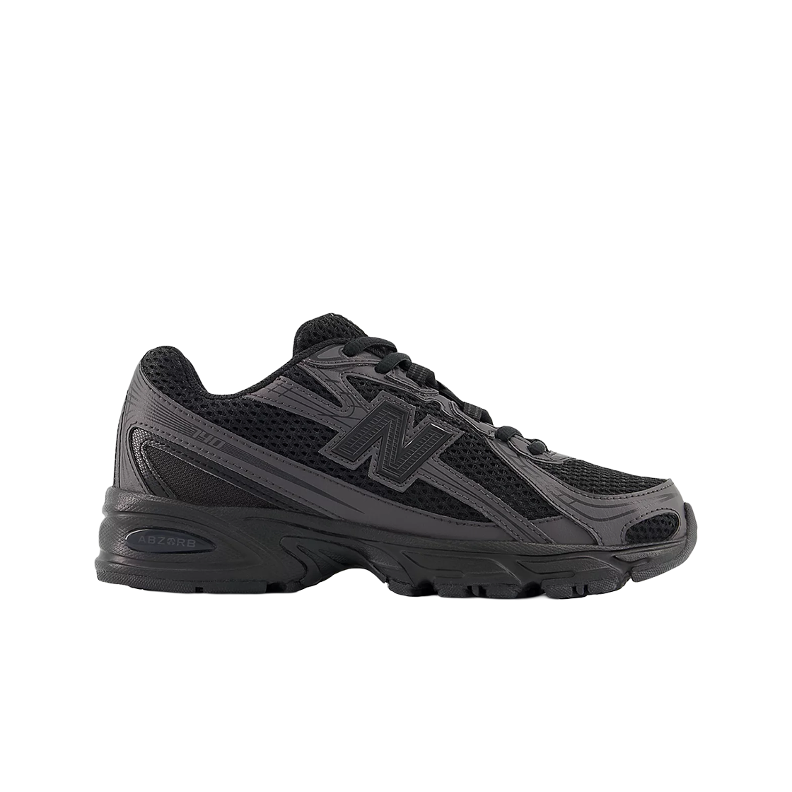 (GS) 뉴발란스 740 블랙 블랙 시멘트 - M 미디움((GS) New Balance 740 Black Black Cement - M Medium)