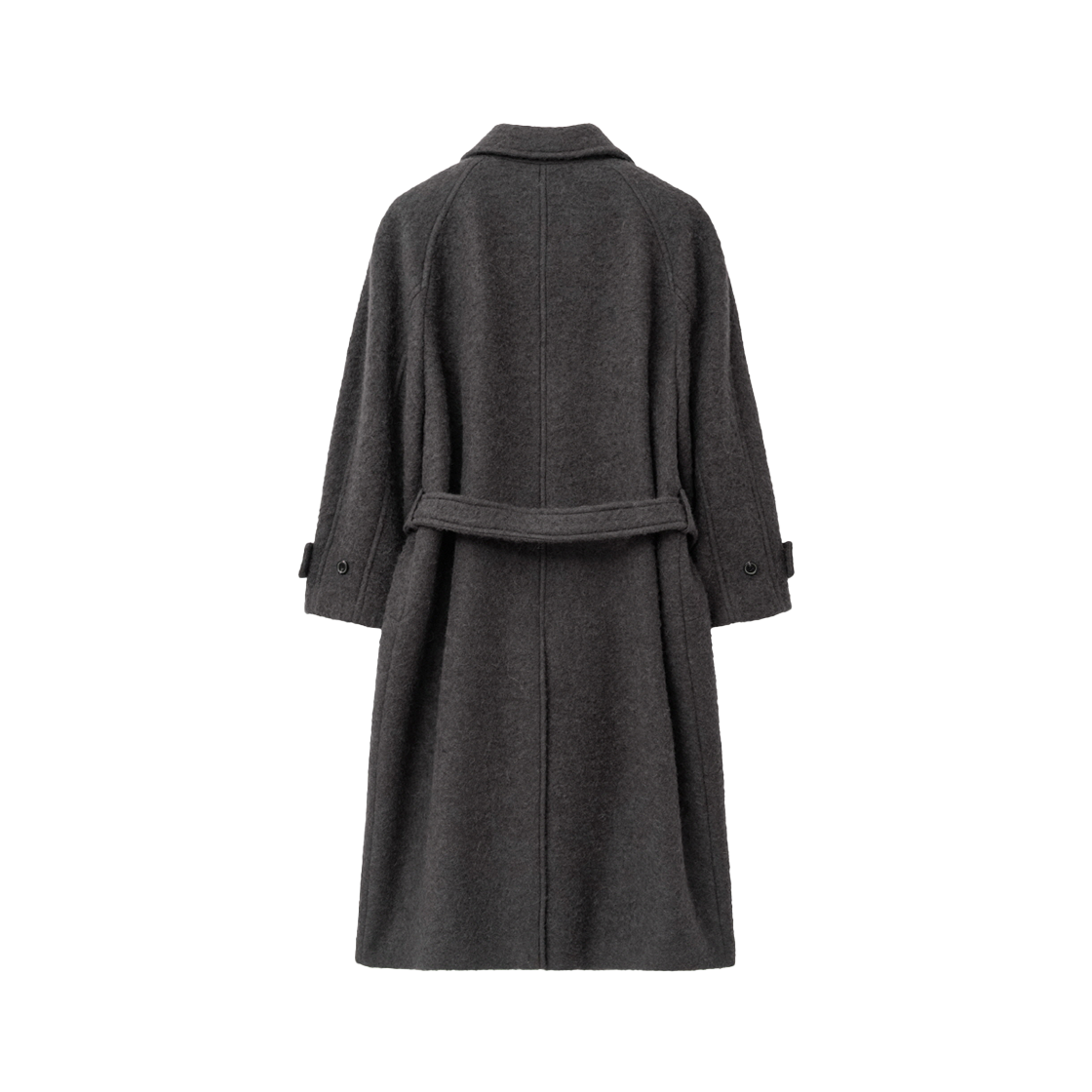 인사일런스우먼 알파카 오버사이즈드 로브 코트 차콜(INSILENCE WOMEN Alpaca Oversized Robe Coat Charcoal) - 2