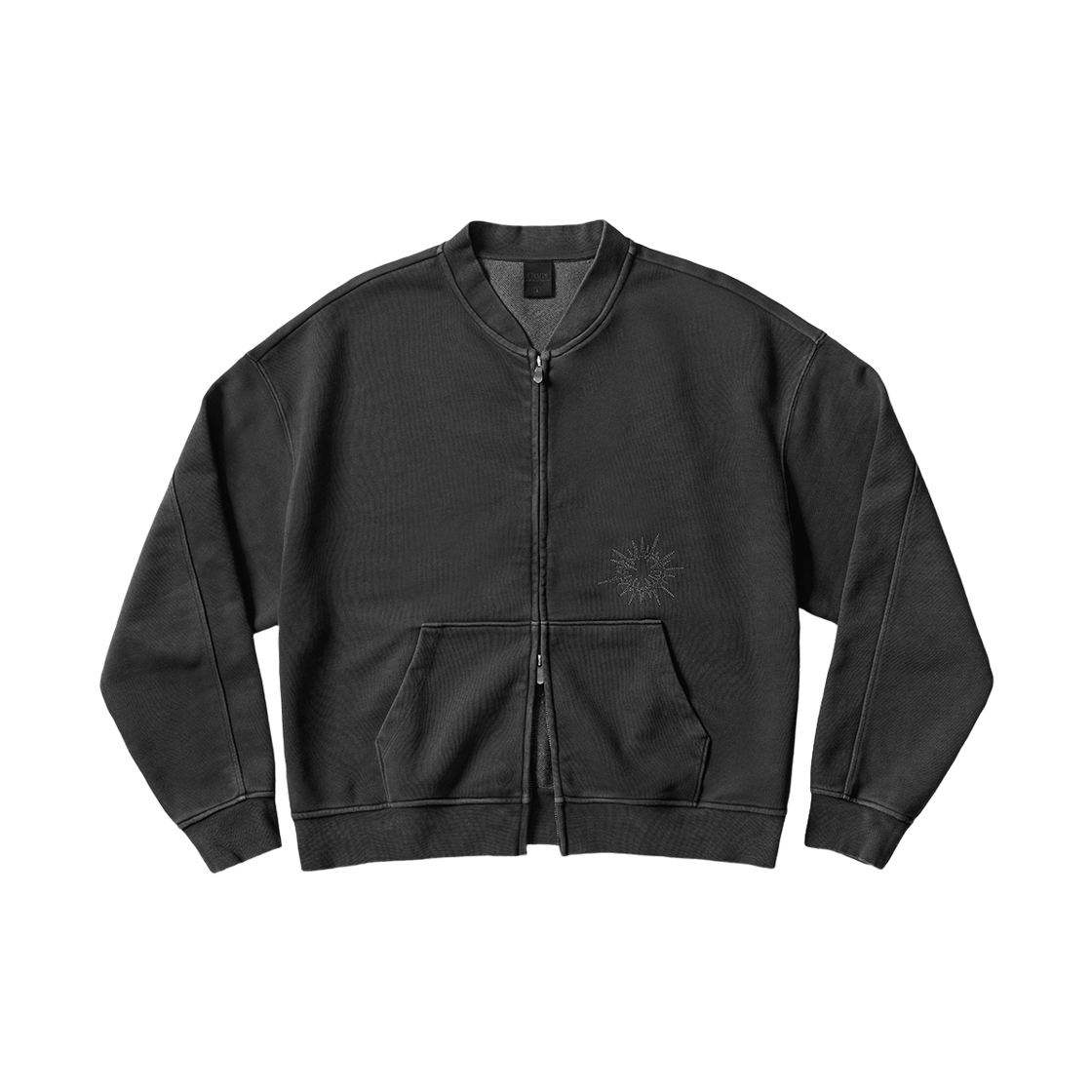 MMOT6975_deepgray_29 EZKATON Thorn Loop Pigment Zip-up Jacket Deepgray MMOT6975