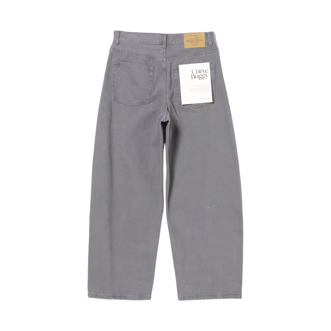 빔즈 하트 컬러 커브 배기 데님 차콜 그레이(Bemas Heart Color Curve Baggy Denim Charcoal Grey) - 2