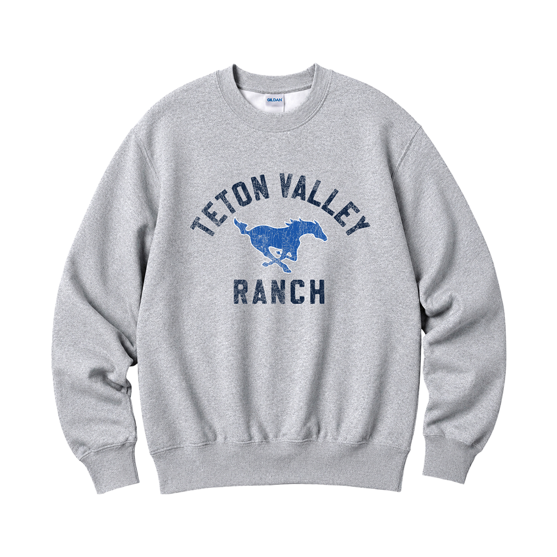 길단 X 빈티지 컬렉션 테톤밸리 맨투맨 티셔츠 그레이(Gildan x Vintage Collection TETON VALEY Crewneck Sweat shirt Gray)