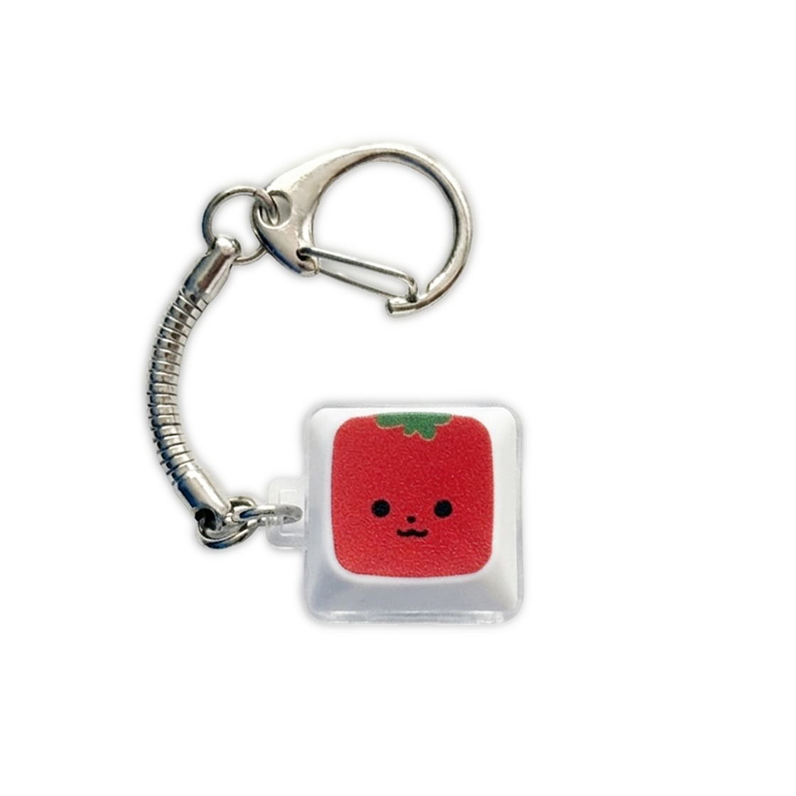 E2604_0001 EARPEARP Tomato Face LED Keycap Keyring