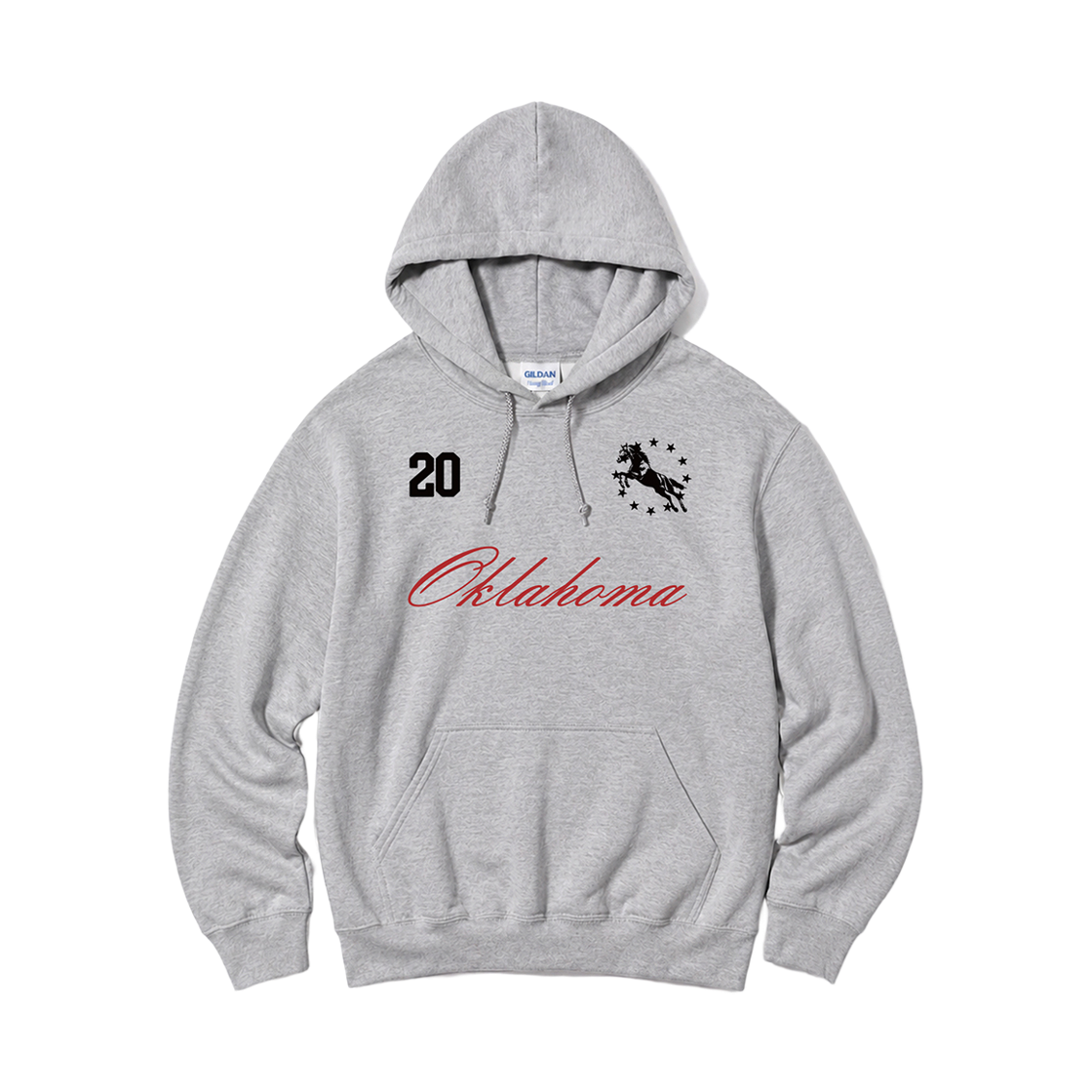 88500 Gildan x Vintage Collection OKLAHOMA Hooded Sweatshirt Gray