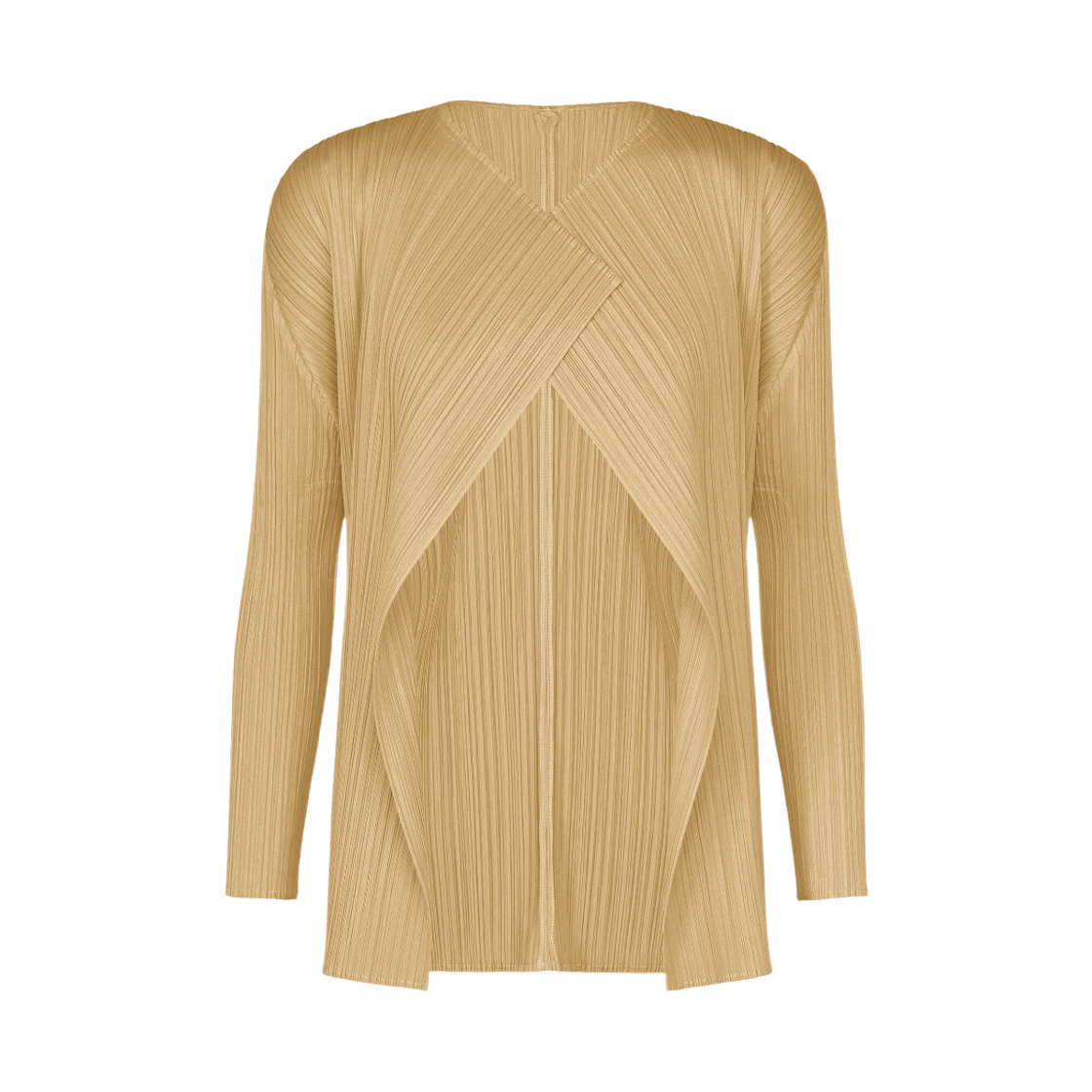 PP63-JO142-43 (W) Pleats Please Issey Miyake MC October Cardigan Ash Beige