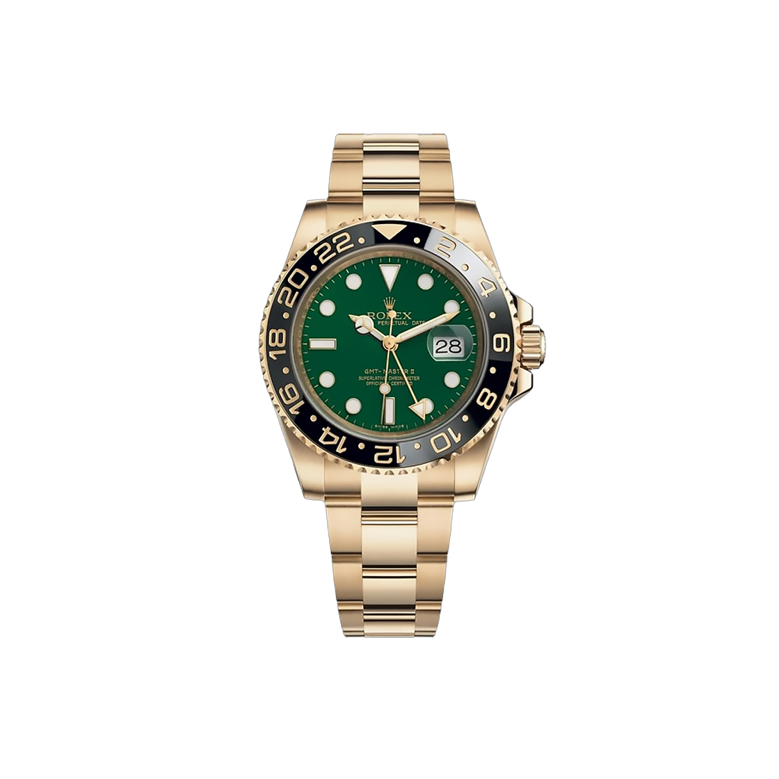 ITTHVP66J8MD Rolex GMT Master II Green Dial Oyster