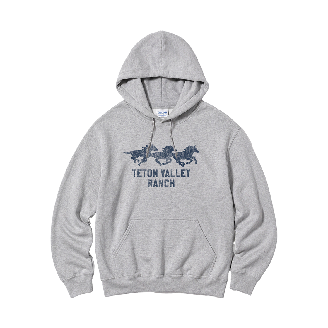 길단 X 빈티지 컬렉션 테톤밸리 후드 티셔츠 그레이(Gildan x Vintage Collection TETON VALEY Hooded Sweatshirt Gray)