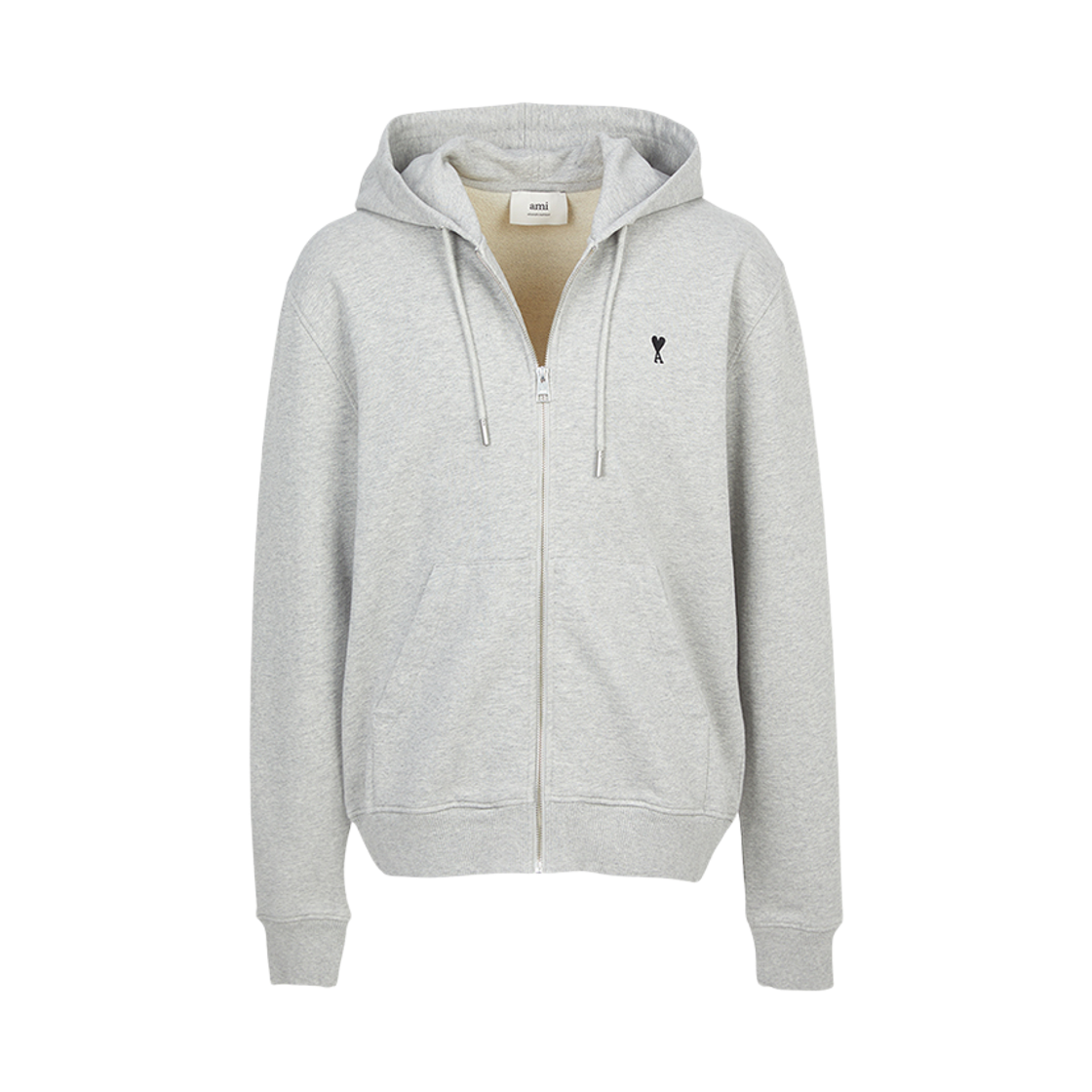 [15% 쿠폰] 아미 후드 집업 그레이([15% 쿠폰] AMI Hood Zip Up Gray) - 3