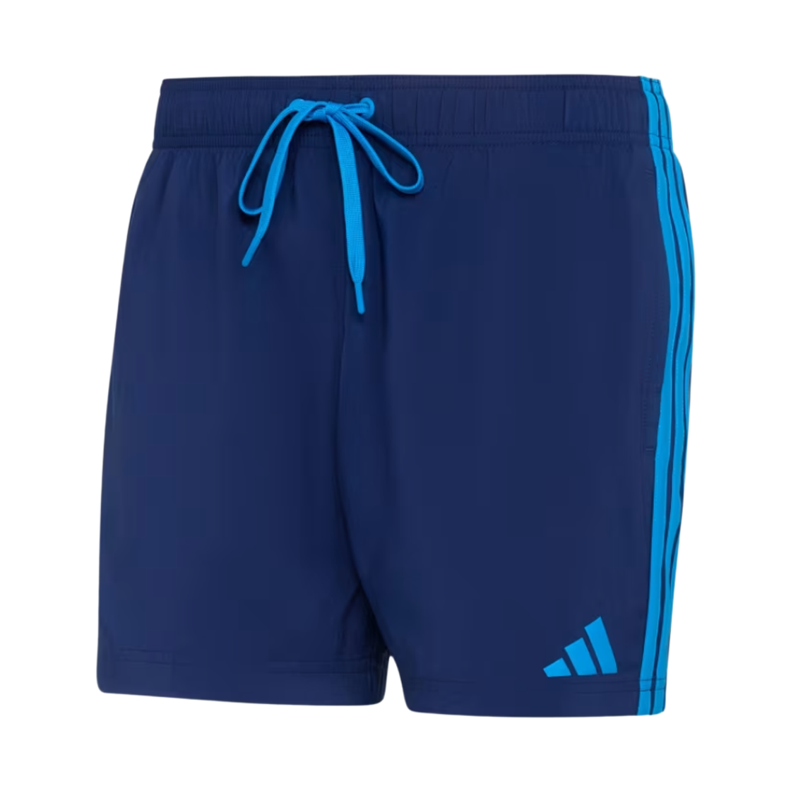 KV6500 Adidas 3-Stripes Swim Shorts Dark Blue Bright Blue - KR Sizing