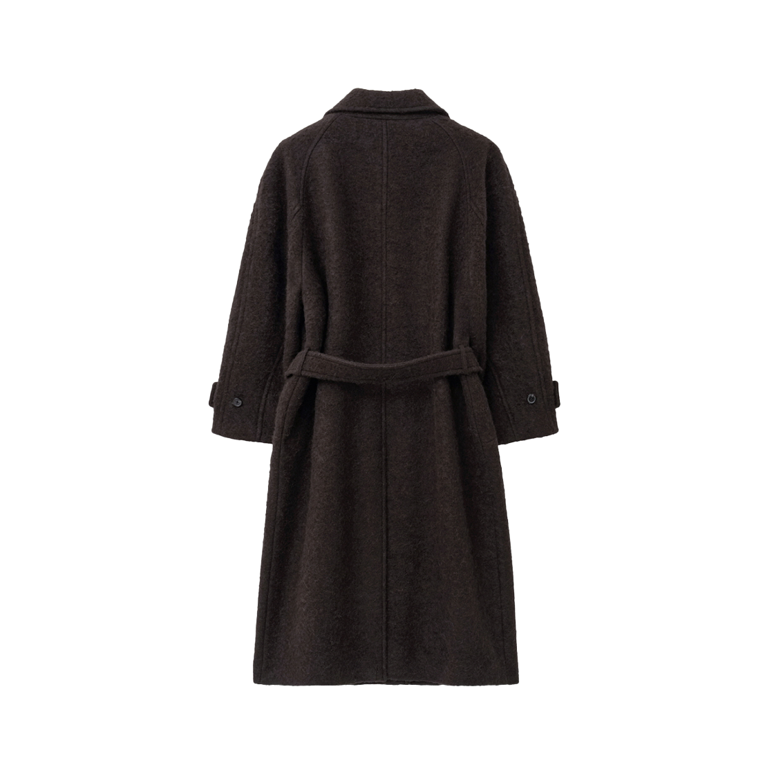 인사일런스우먼 알파카 오버사이즈드 로브 코트 다크 브라운(INSILENCE WOMEN Alpaca Oversized Robe Coat Dark Brown) - 2