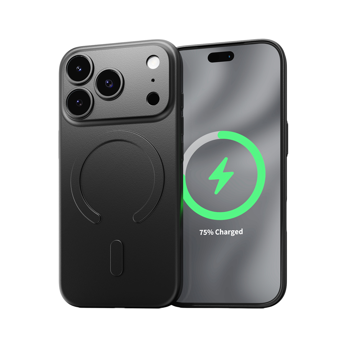 신지모루 맥세이프 슬림핏 젤리 케이스 반투명 케이스 아이폰 블랙(SINJIMORU MagSafe Slim Fit Jelly Case Translucent Case for iPhone Black) - 1