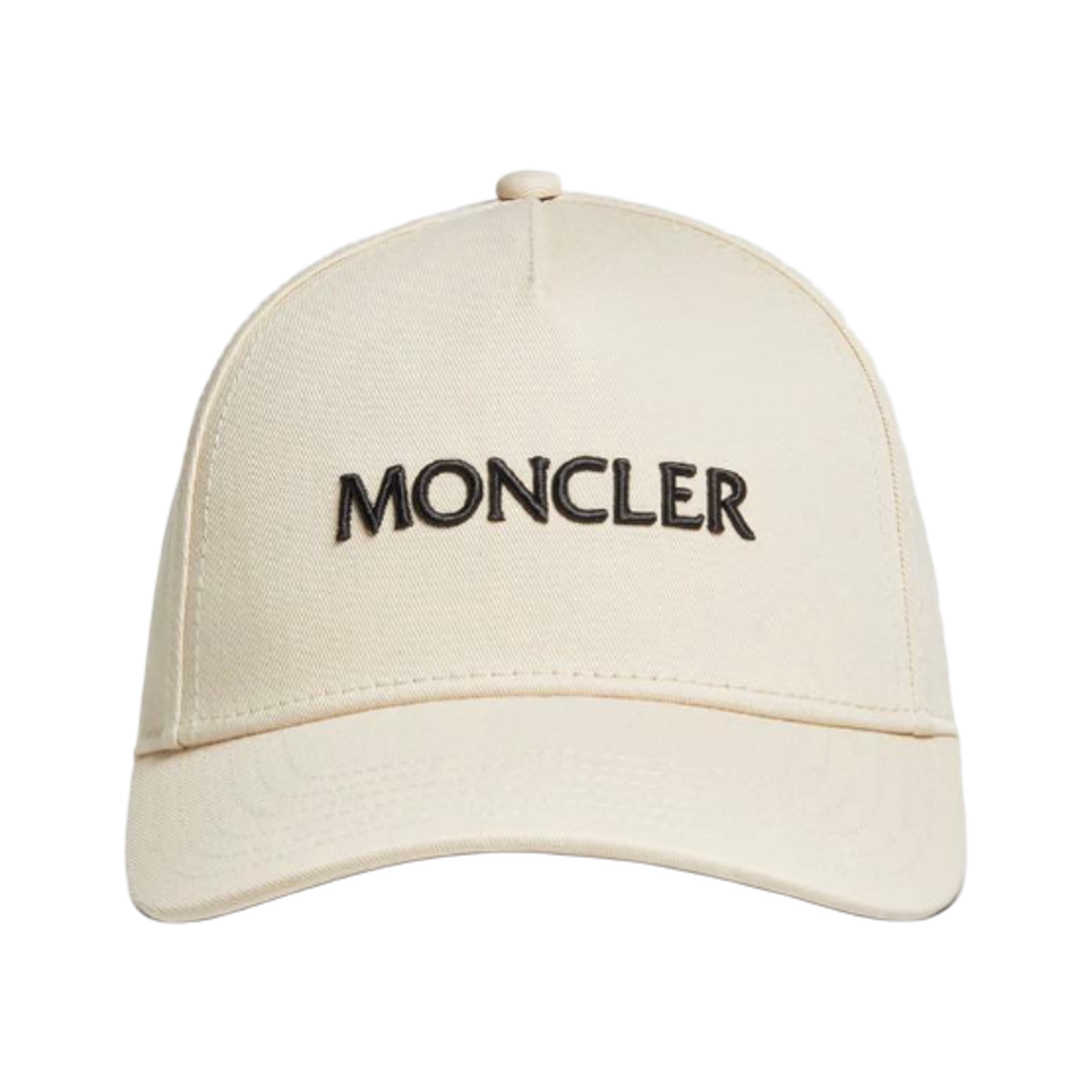 K1-091-3B00054-04863-050 Moncler Embroidered Logo Gabardine Baseball Cap White - 25SS