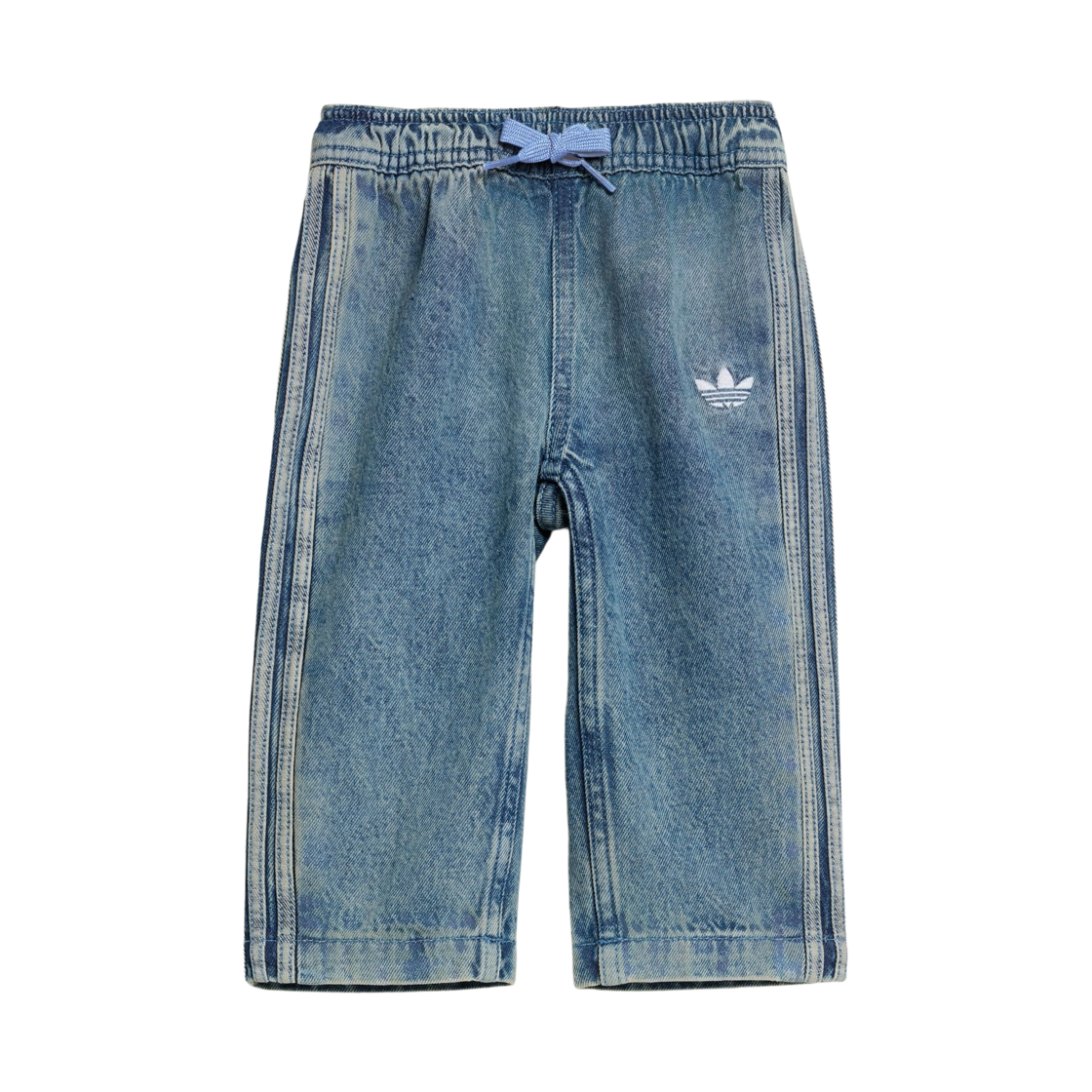 KT4367 (Kids) Adidas Firebird Denim Track Pants Worn Blue Denim - KR Sizing