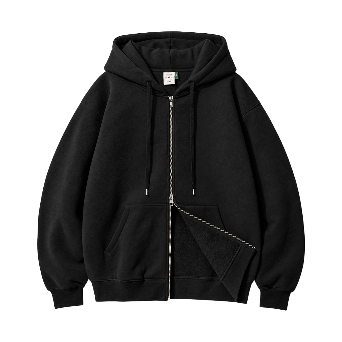 페플 974OG 프레임 후드집업 블랙 SJHD1597(FP142 9740g Frame Zip-up Hoodie Black SJHD1597)