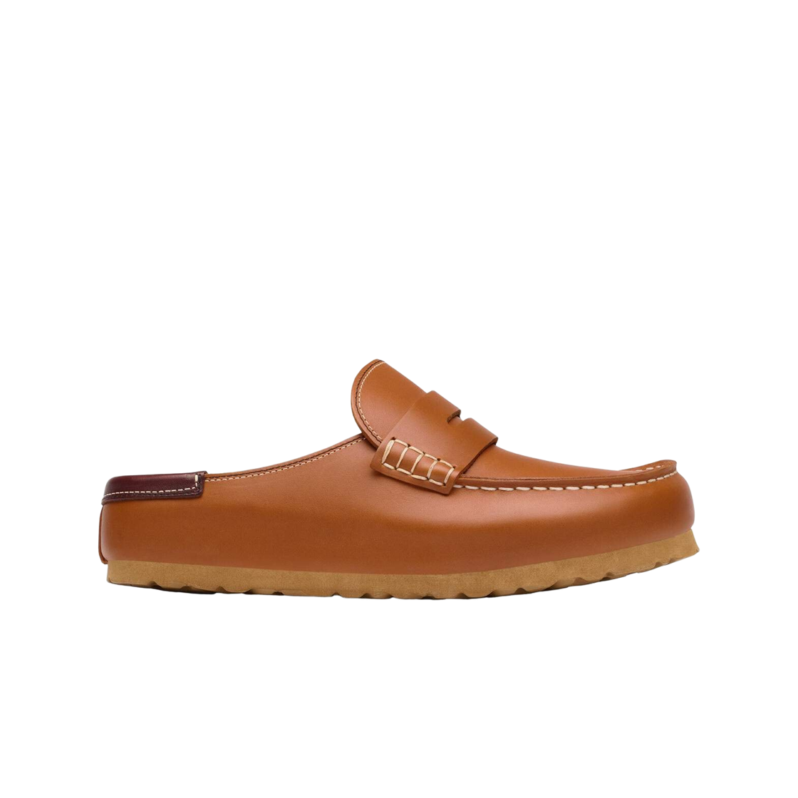 1033141 Birkenstock Naples Wrapped Double Stitch Cognac - Regular