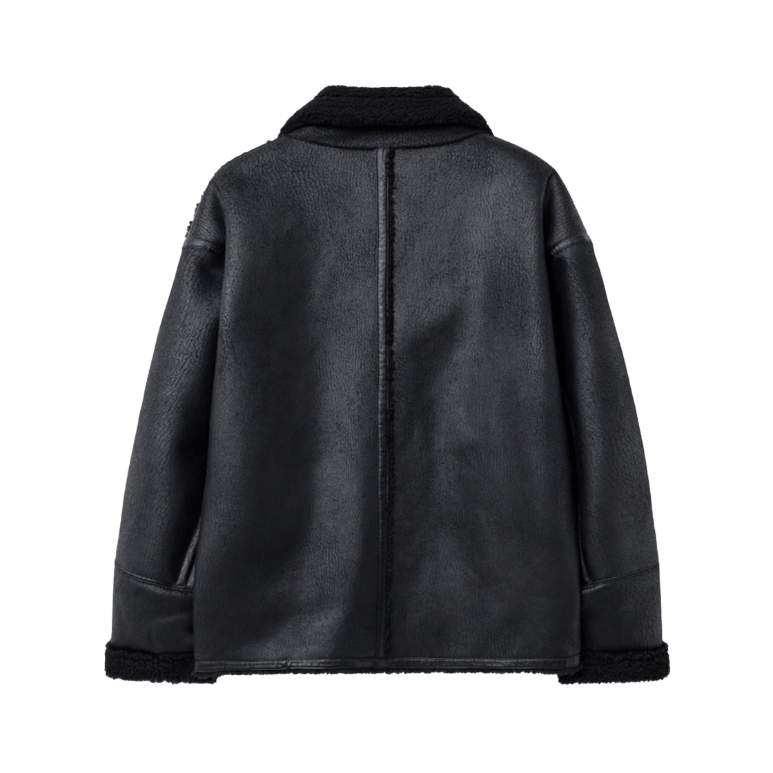 인사일런스우먼 빈티지 버튼 다운 무스탕 블랙(INSILENCE WOMEN Vintage Button-down Mustang Black) - 2