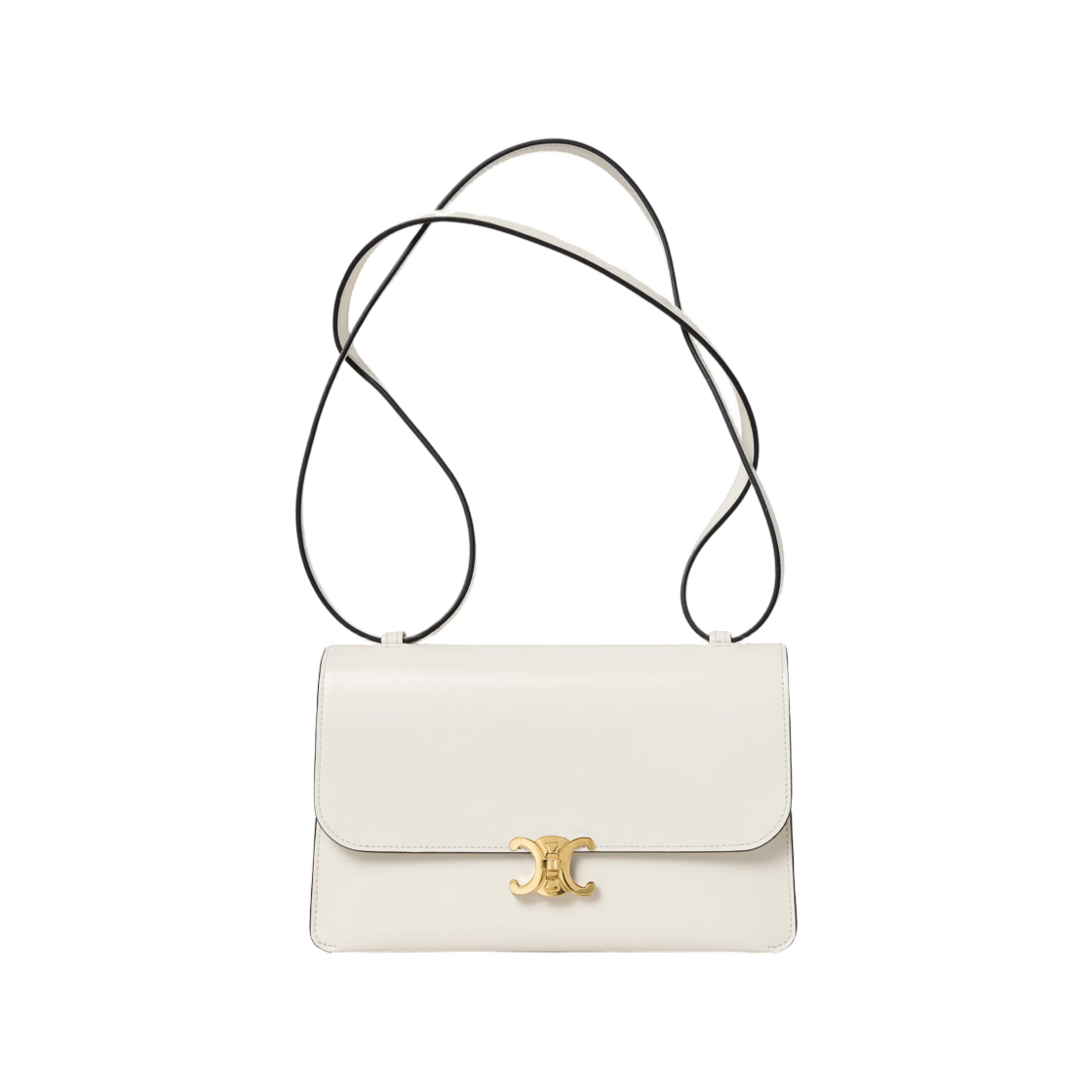 L105F5C11-GQE9 Celine Le 17 in Calfskin Creamy White Black