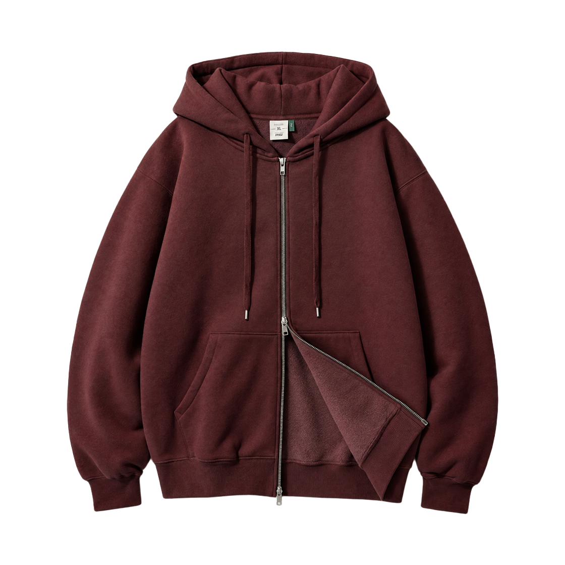 페플 974OG 프레임 후드집업 버건디 SJHD1597(FP142 9740g Frame Zip-up Hoodie Burgundy SJHD1597)