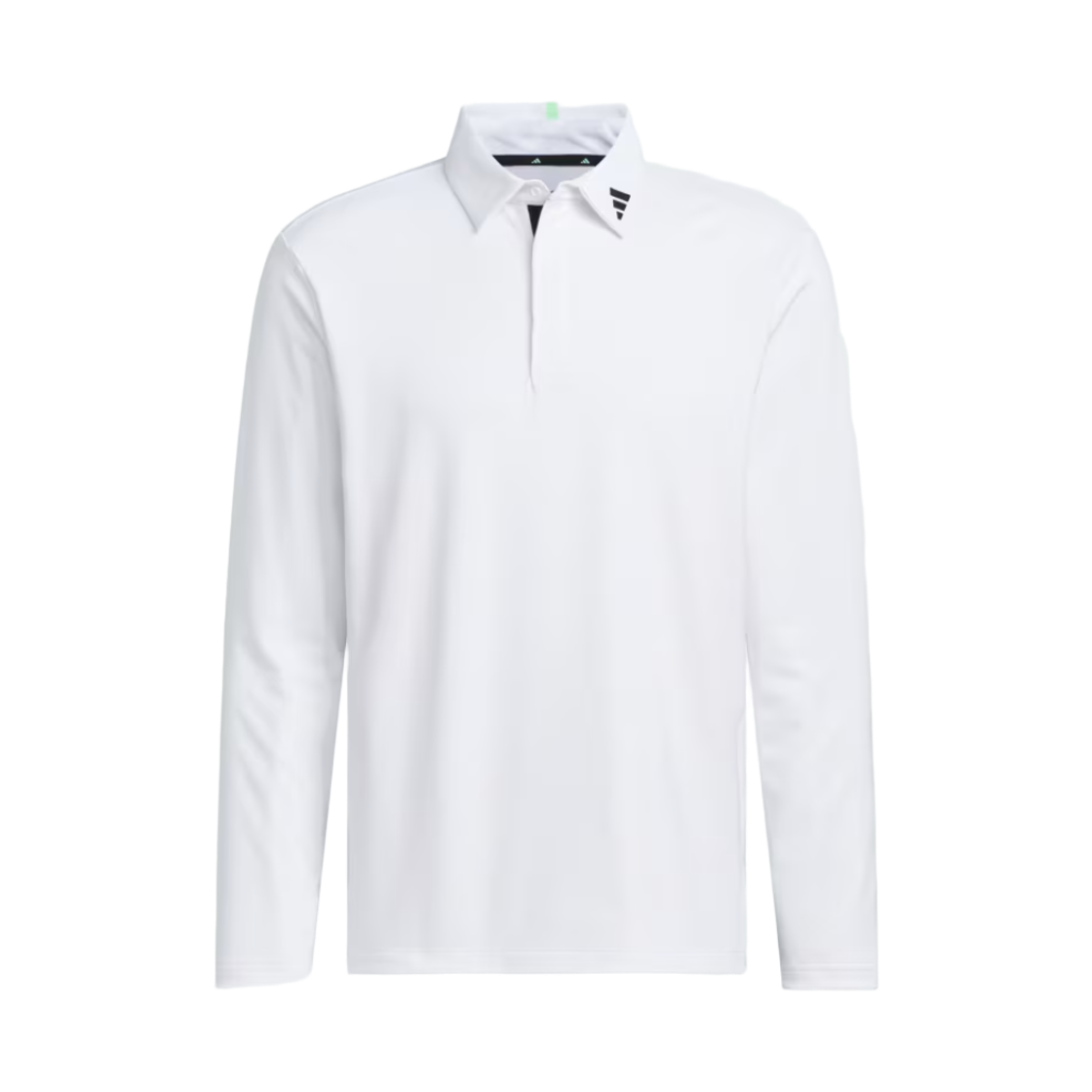 JM9538 Adidas Jacquard Long Sleeve Polo White - KR Sizing