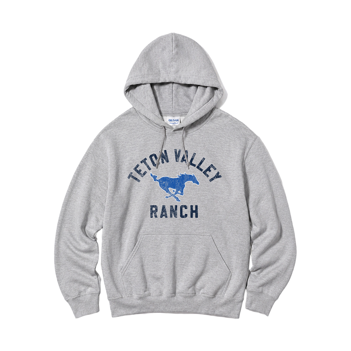 88500 Gildan x Vintage Collection RANCH Hooded Sweatshirt Gray