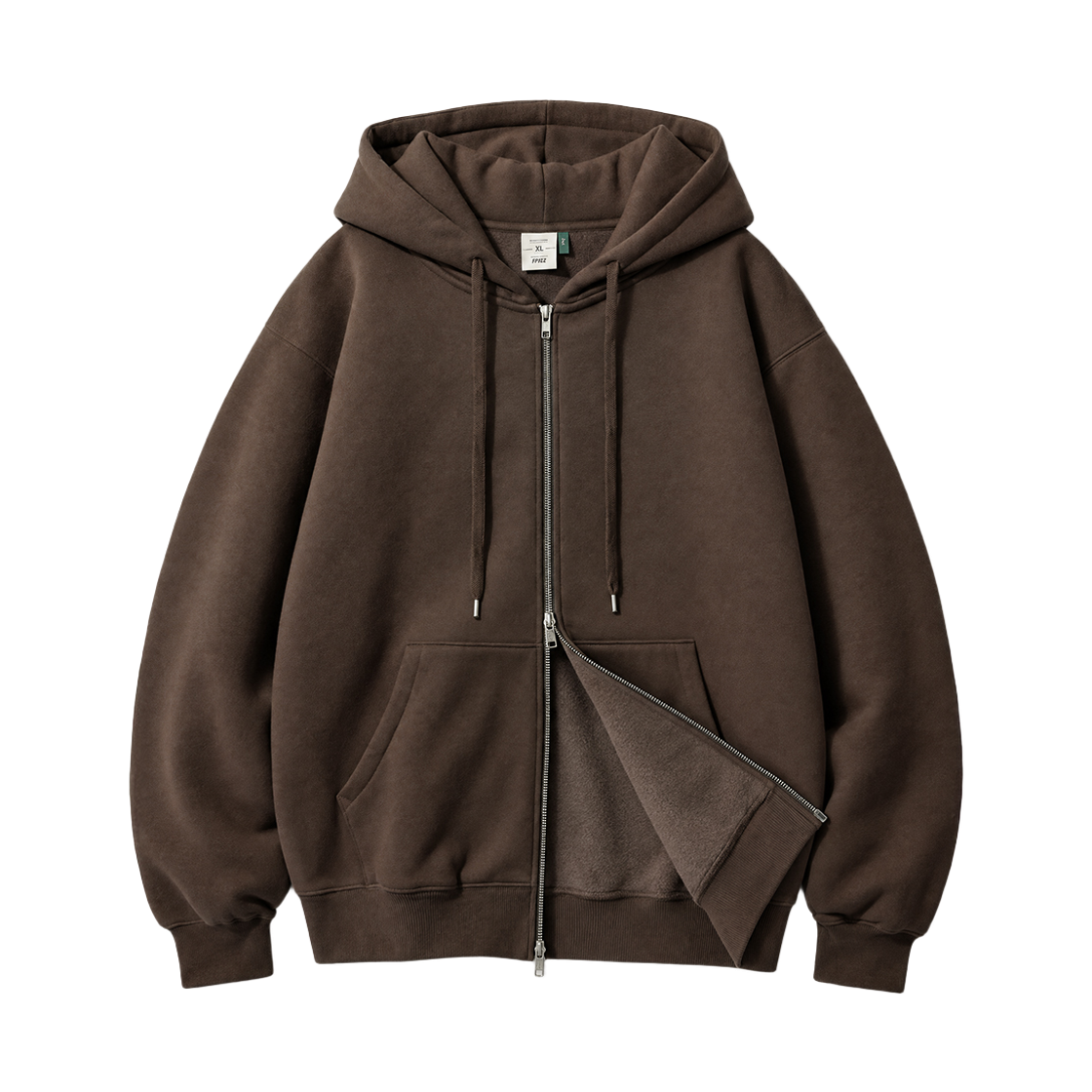 페플 974OG 프레임 후드집업 브라운 SJHD1597(FP142 9740g Frame Zip-up Hoodie Brown SJHD1597) - 1