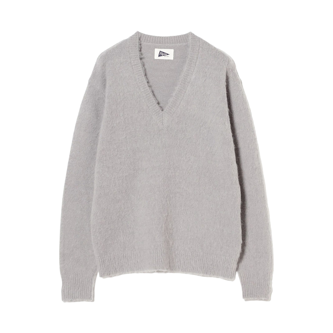 (W) 필그림 서프+서플라이 자디이 브이넥 니트 라이트 그레이((W) Pilgrim Surf+Supply Zadie V-Neck Knit Light Grey)