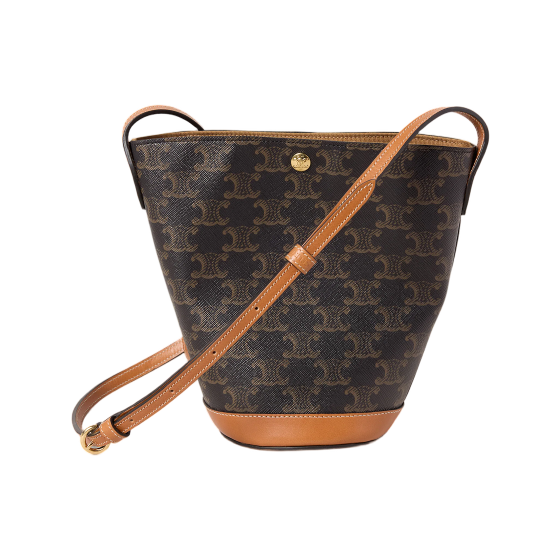 셀린느 리틀 버킷 트왈 트리옹프 미엘(Celine Little Bucket in Toile Triomphe Miel) - 3