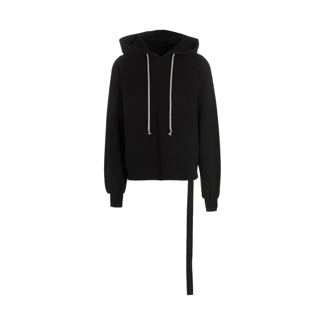 DU02F6262-FP-09 Rick Owens Drkshdw Asymmetrical Stitching Hoodie Black