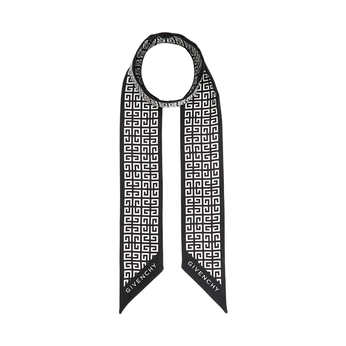[15% 쿠폰] (W) 지방시 실크 스카프 블랙([15% 쿠폰] (W) Givenchy Silk Scarf Black) - 2