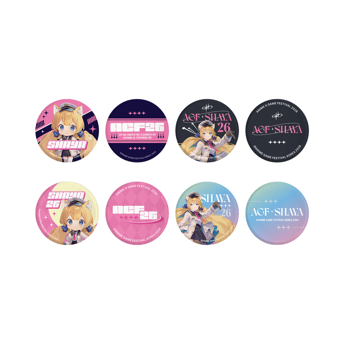 AGFPBS AGF 2026 SHAYA CAN BADGE SET