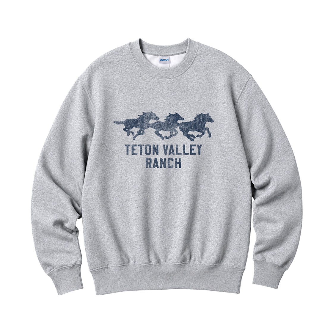 88000 Gildan x Vintage Collection RANCH Crewneck Sweat shirt Gray