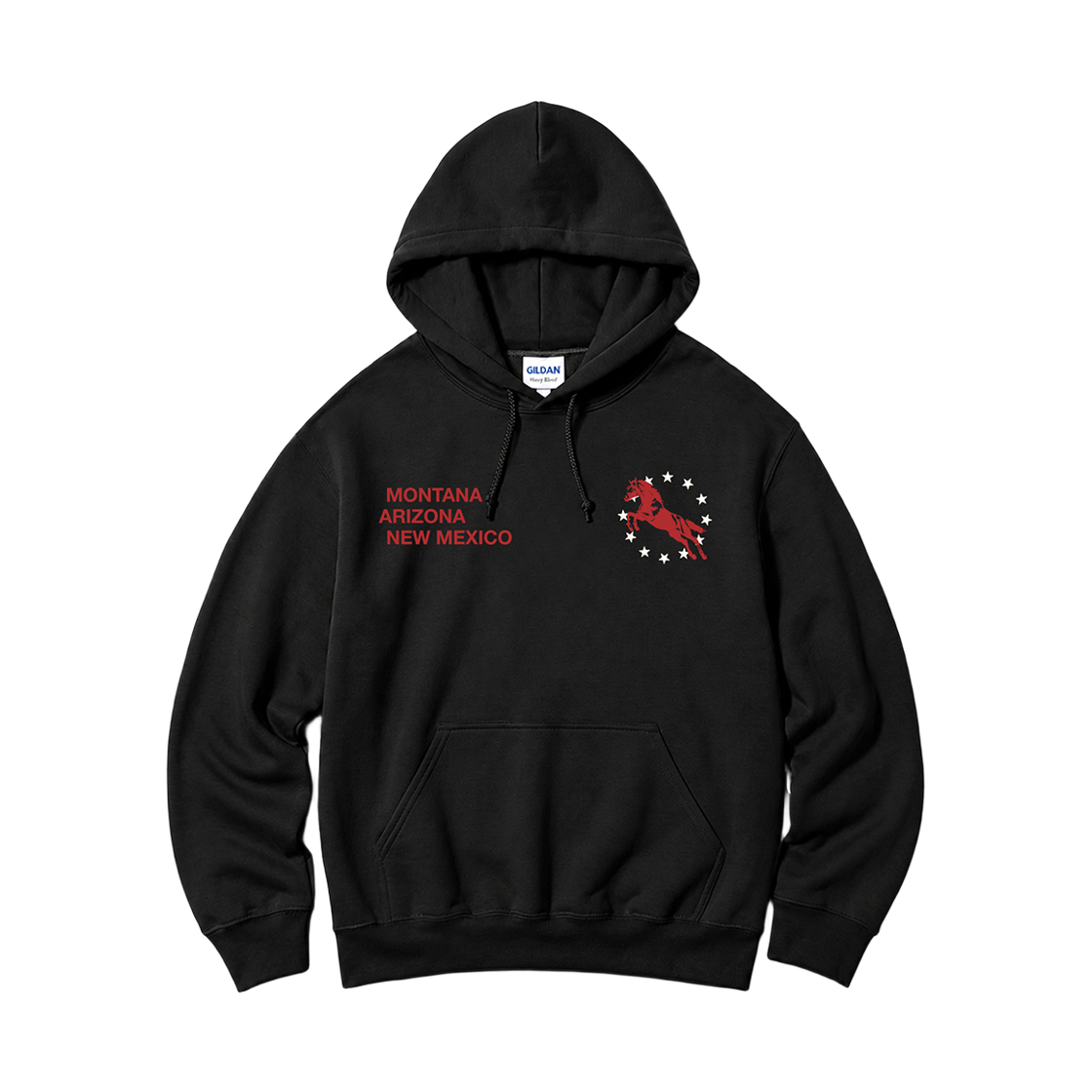 88500 Gildan x Vintage Collection MONTANA Hooded Sweatshirt Black