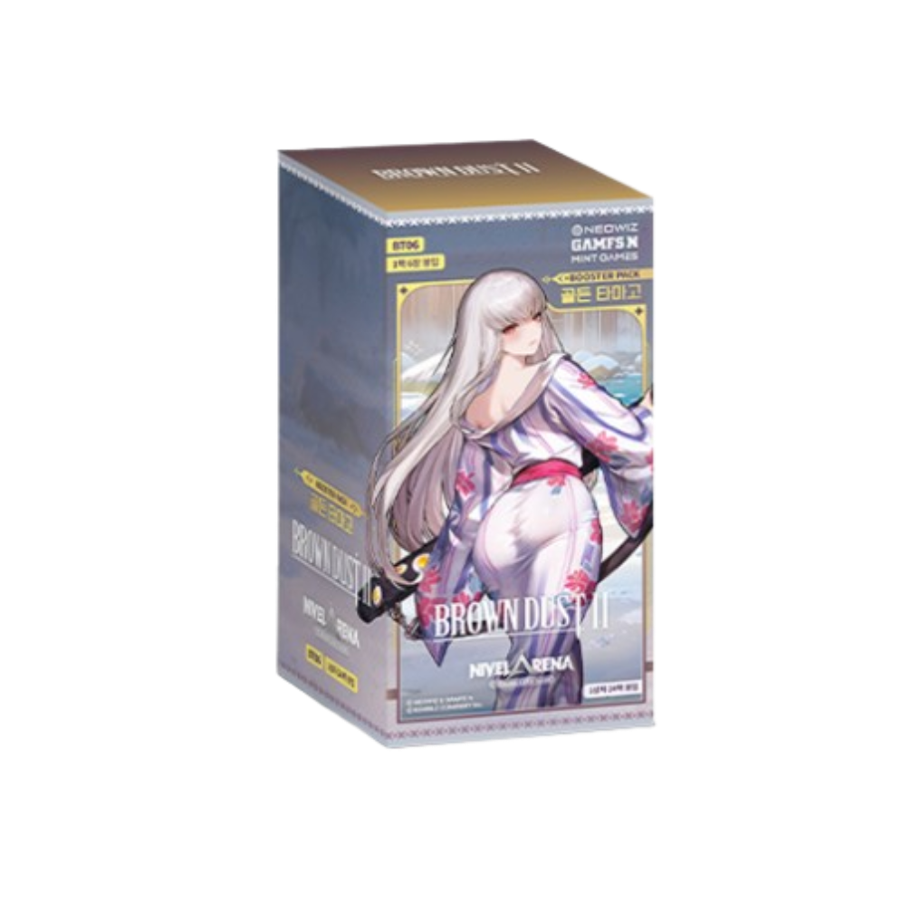 니벨아레나 BT06 부스터 팩 브라운더스트2 골든 타마고 박스 (24팩/한글판)(Nivelarena BT06 Booster Pack Brown Dust 2 Golden Tamago Box (Pack of 24/Korean Ver.))