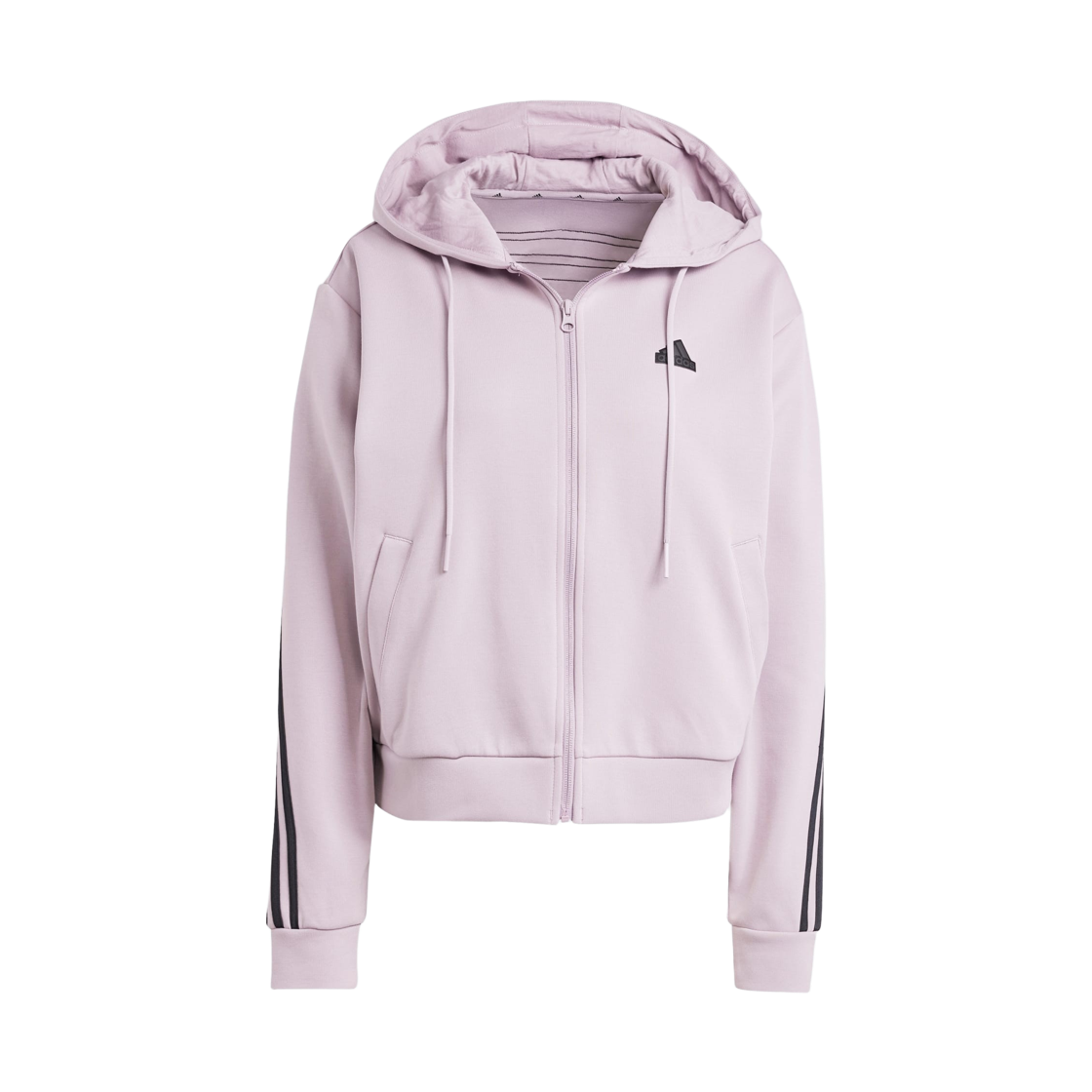 IS3681 (W) Adidas Future Icons 3-Stripes Full-Zip Hoodie Preloved Fig - KR Sizing