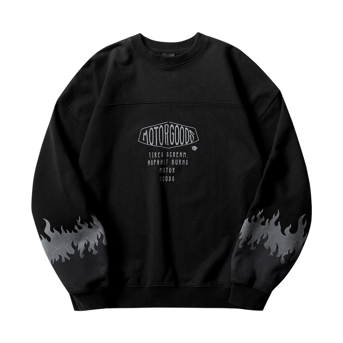 SMMT6983_black_29 EZKATON Motor Scream Heavyweight Sweatshirt Black SMMT6983