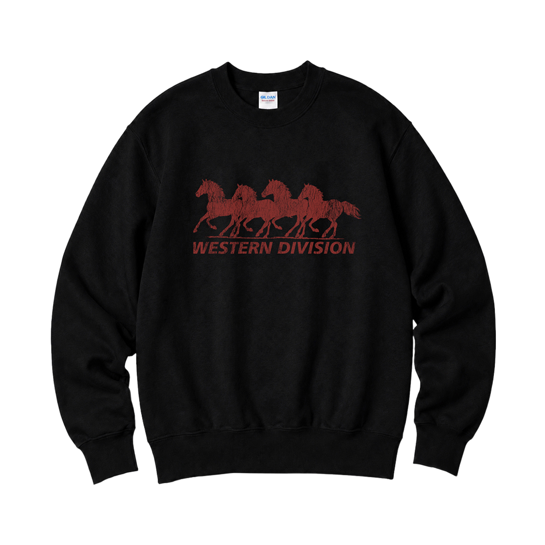88000 Gildan x Vintage Collection DIVISION Crewneck Sweat shirt Black