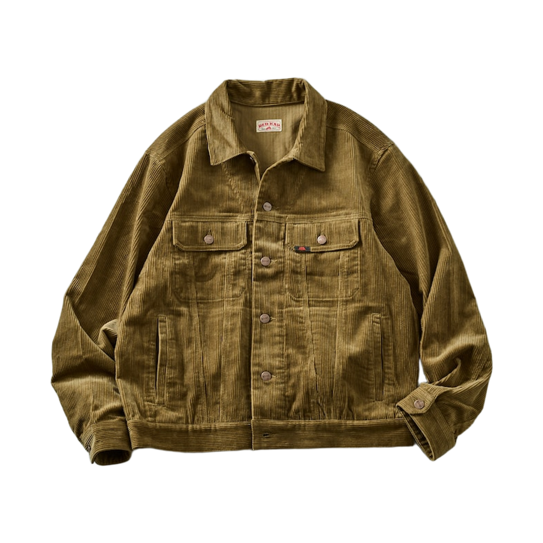 프릭스 스토어 x 레드 캡 익스클루시브 숏 렝스 코듀로이 트러커 자켓 베이지(Freak's Store x Red Kap Exclusive Short Length Corduroy Trucker Jacket Beige)