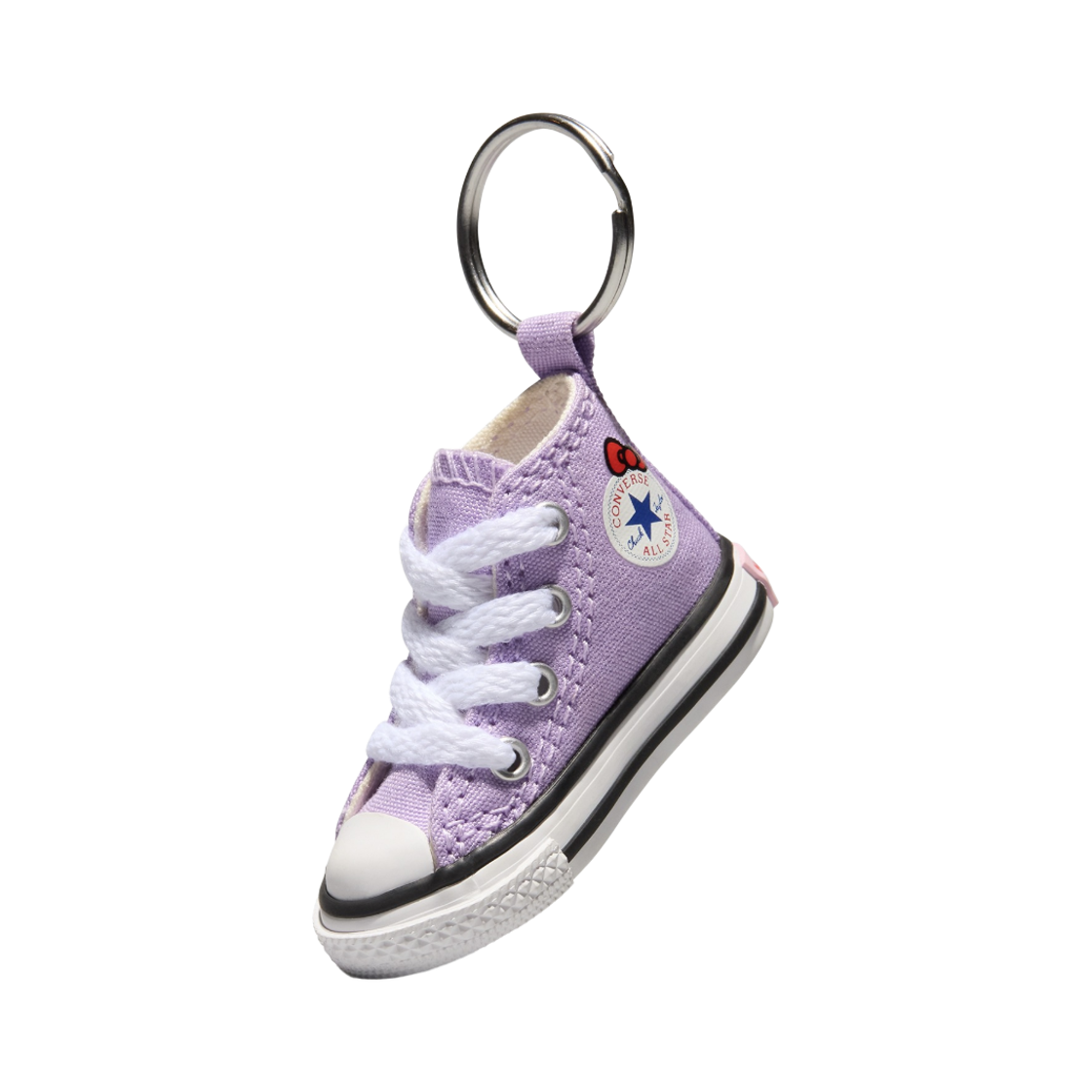 컨버스 x 산리오 캐릭터즈 시리즈 척 테일러 올스타 키링 쿠로미 퍼플(Converse x Sanrio Hello Kitty and Friends Series Chuck Taylor All Star Keyring Kuromi Purple)