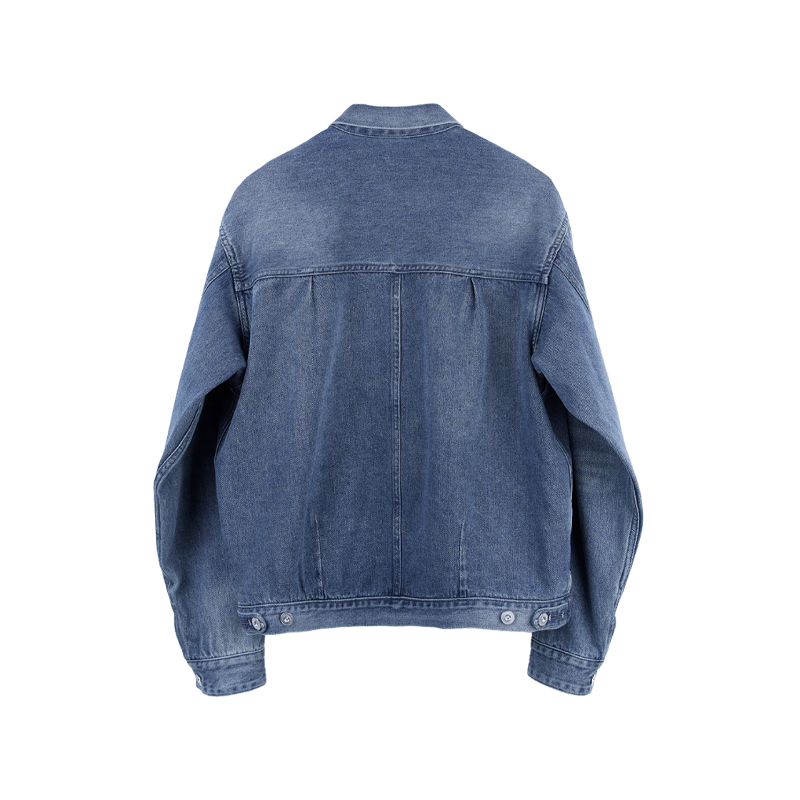 폴리테루 유즈드 트러커 자켓 에이지드 블루(Polyteru Used Trucker Jacket Aged Blue) - 2