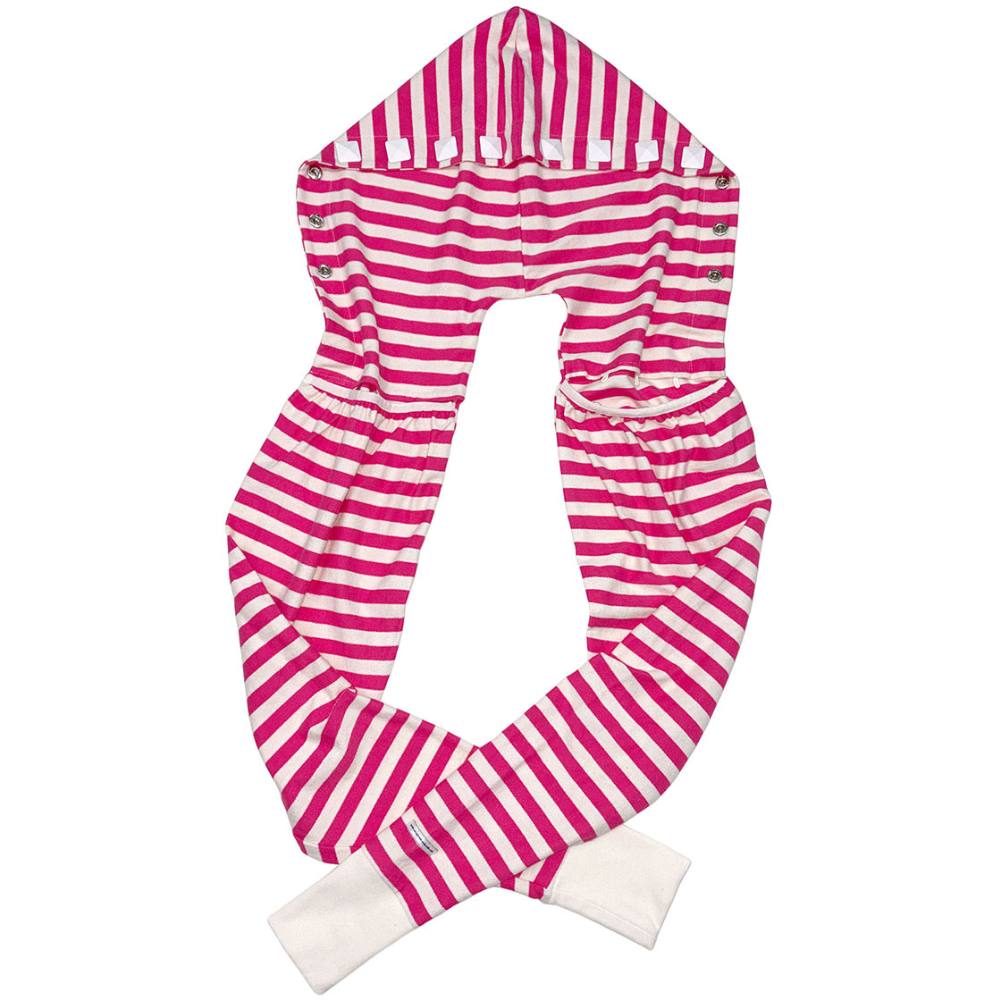 SC26A725NMPK Sculptor Hooded Stripe Scarf Bolero Acid Pink