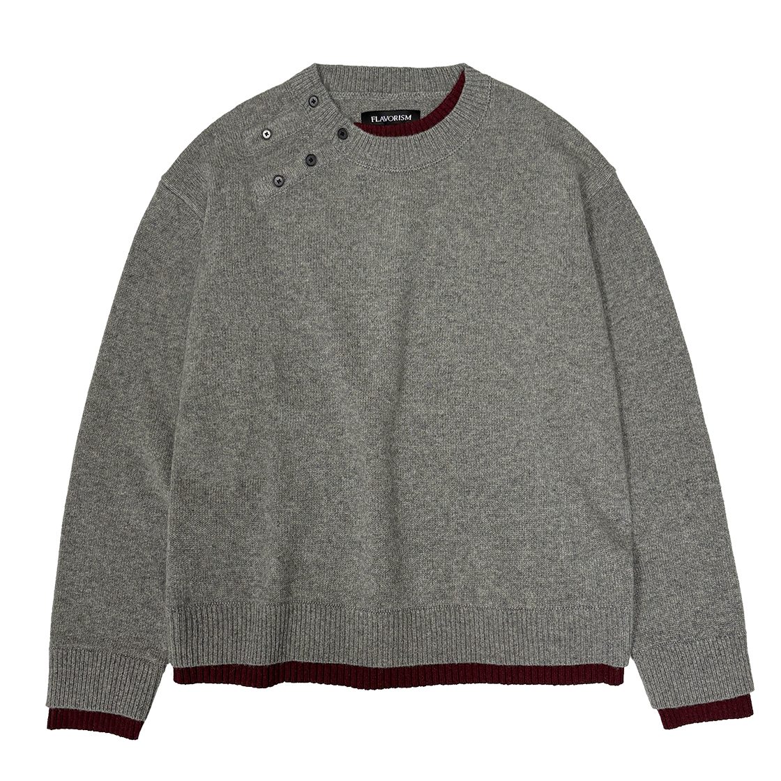 플레이버리즘 더블 레이어드 니트 메란지(Flavorism Double Layered Knit Melange)