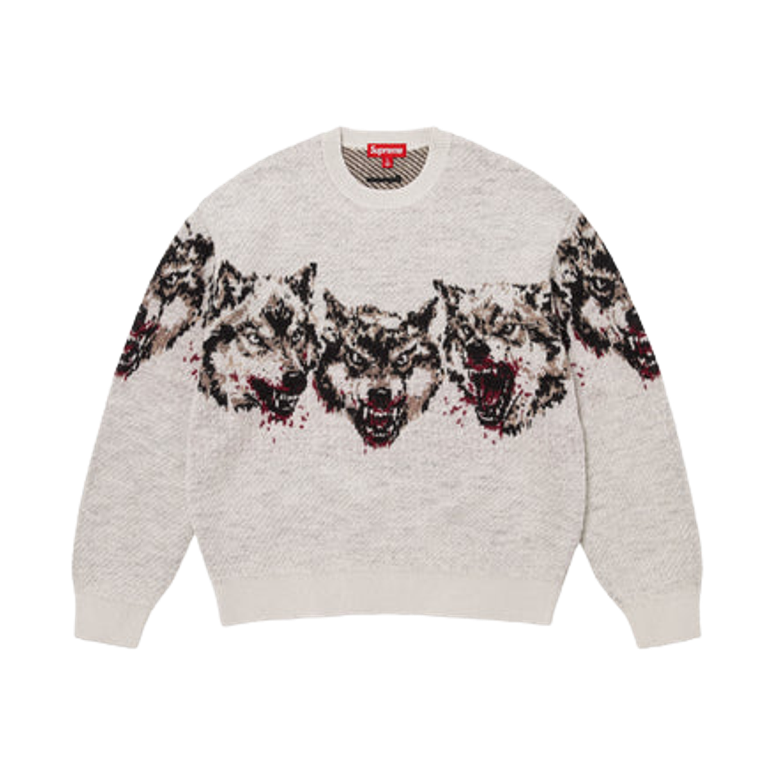 - Supreme Wolves Sweater White - 26FW